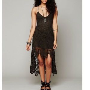 Free People Bella Donna Crochet Dress